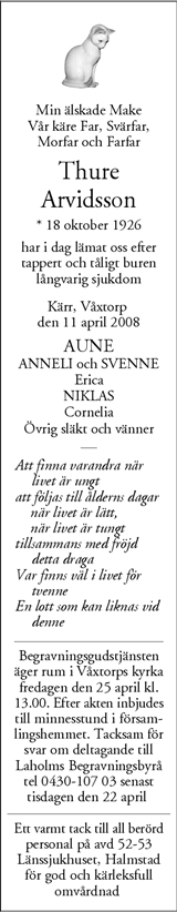 Familjesidan.se | DÃ¶dsannonser frÃ¥n hela landet