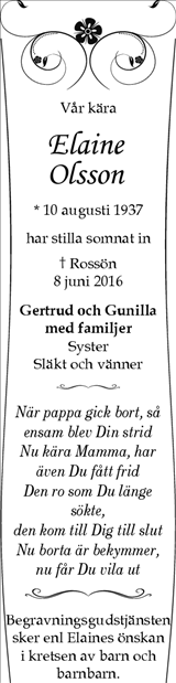 Tidningen ångermanland dödsannonser