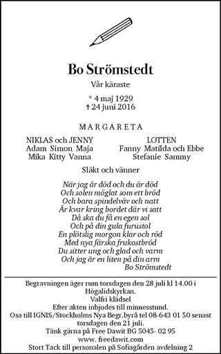 Familjesidan.se | Dödsannonser från hela landet