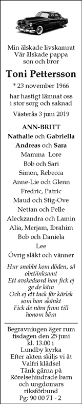 avskedsord till avliden