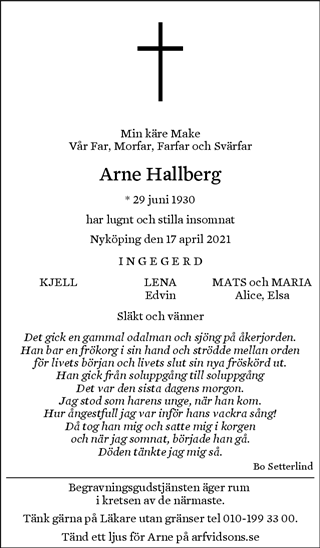 Sodermanlands Nyheter Dodsannonser